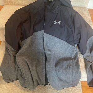 Under Armour Black and Gray Performance Jacket with Hood